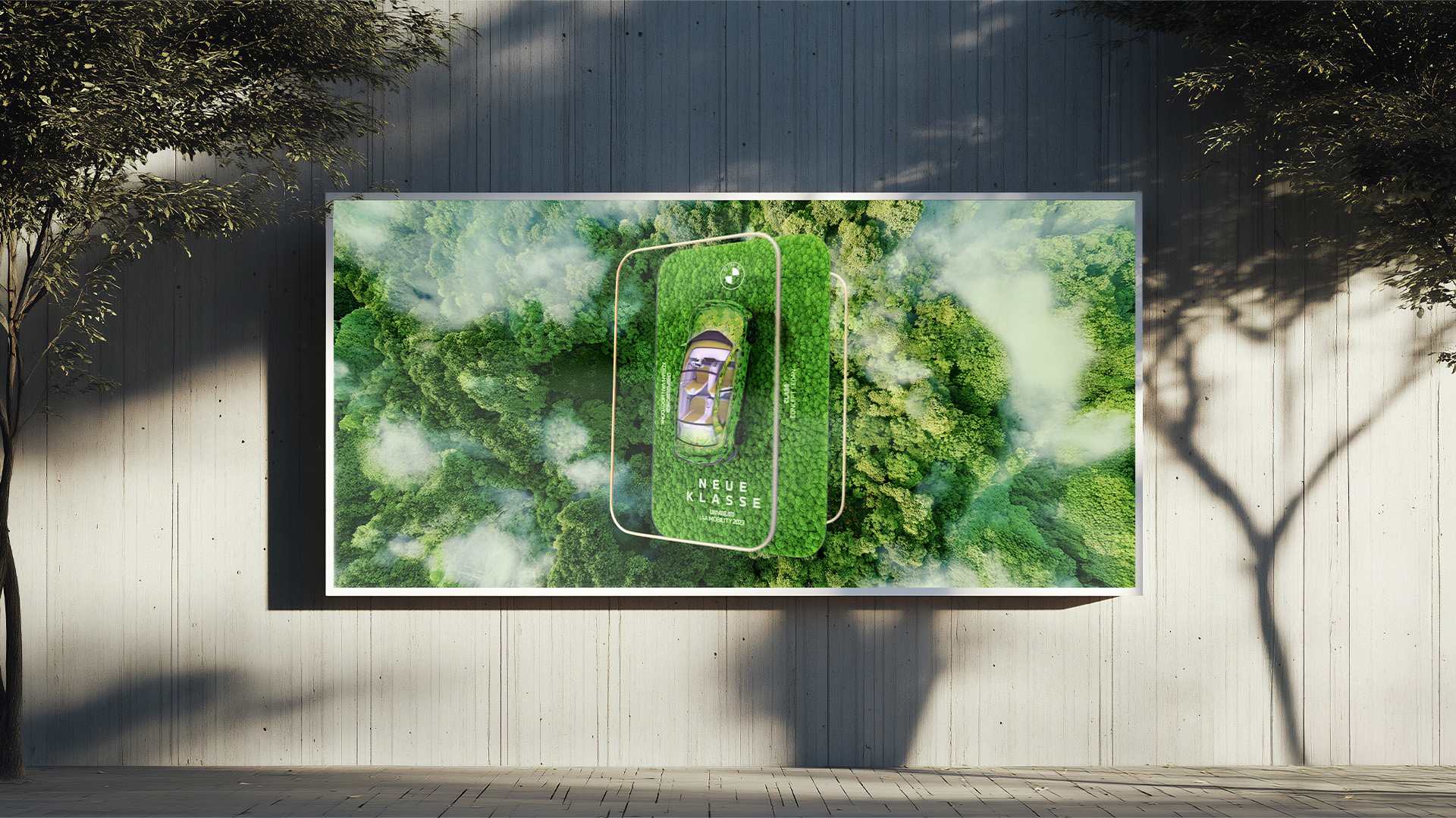 BMW Collectible Cards Billboard Mockup