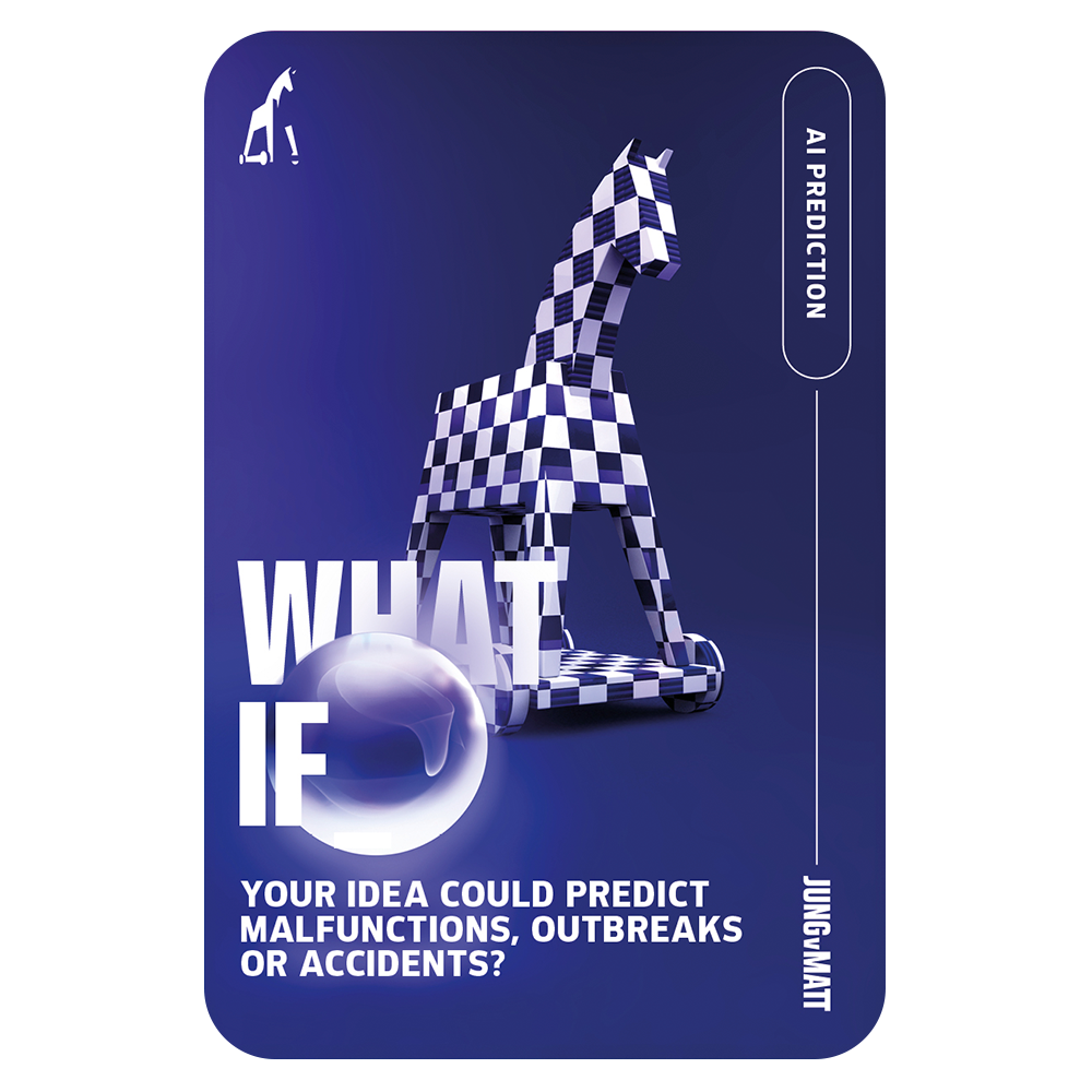 AI Prediction Card - What If your idea could predict malfunctions, outbreaks or accidents?